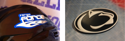 3D Hockey Helmet Decals