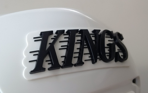 3D Kings Hockey Helmet Decals