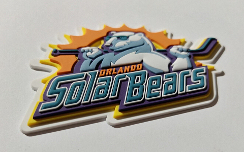 3D Solar Bears Hockey Helmet Decals
